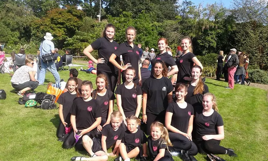 Karen Chapman School of Dancing pupils at an outdoor performance in Essex